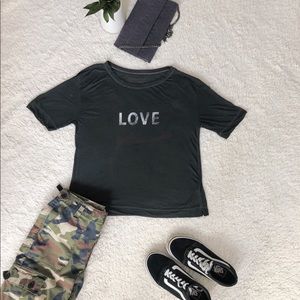 A Zadig & Voltaire T-Shirt with the word love